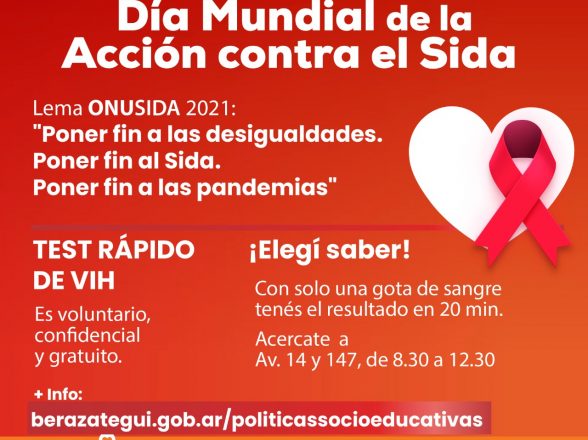 Día mundial de la acción contra el SIDA: Berazategui refuerza su política de concientización y prevención