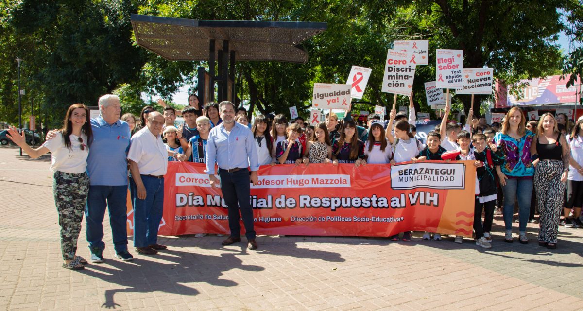 Berazategui se unió en una mega jornada por el día mundial de respuesta al VIH