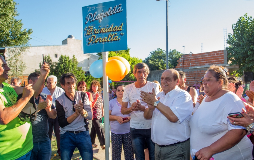 Se inauguró la Plazoleta “Trinidad Peralta” del Barrio Buenaventura