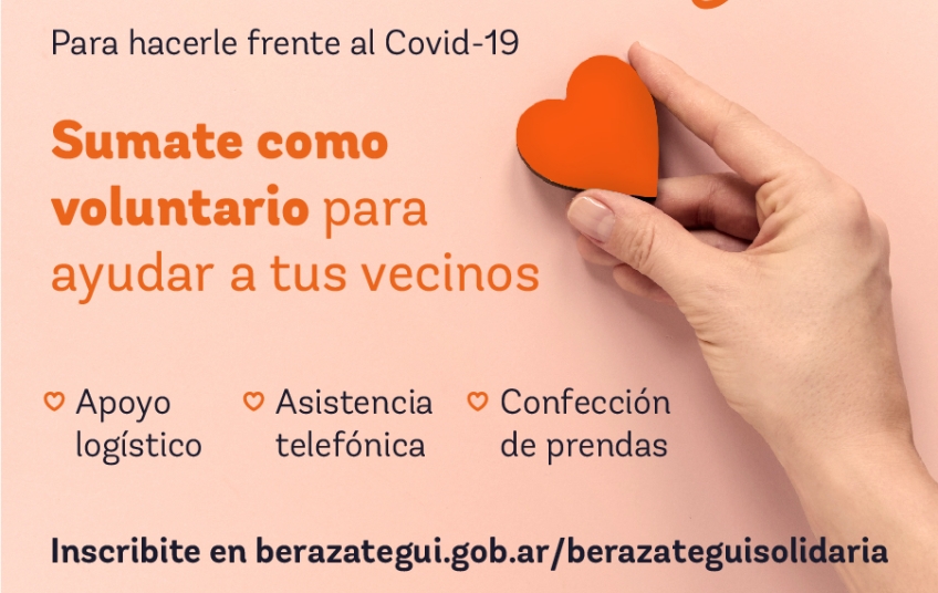 Berazategui lanza una red de voluntarios