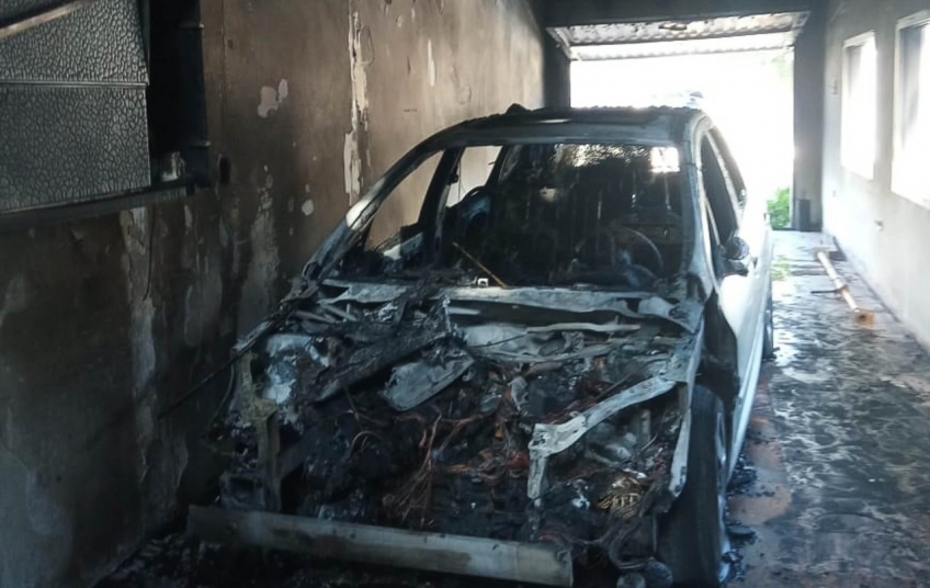Trabajadores municipales apagaron un incendio en Berazategui