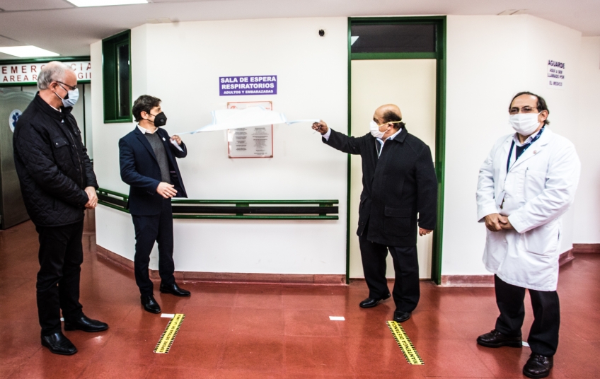 Kicillof inauguró el nuevo servicio de emergencia y terapia intensiva del hospital de Berazategui