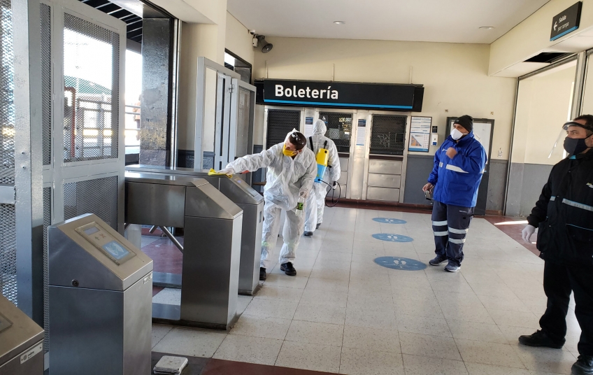 La CNRT realizó una fiscalización en la estación de Berazategui
