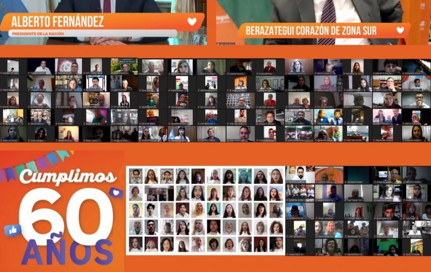 Berazategui festejó sus 60 años con una masiva celebración virtual