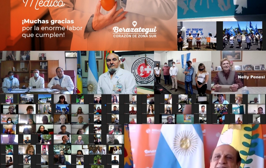 En el Día del Médico, Berazategui puso el corazón para homenajear al personal de Salud