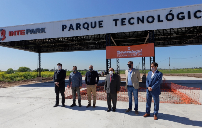 Mussi y el Ministro Guzmán iniciaron la obra del Parque Tecnológico Industrial Intepark