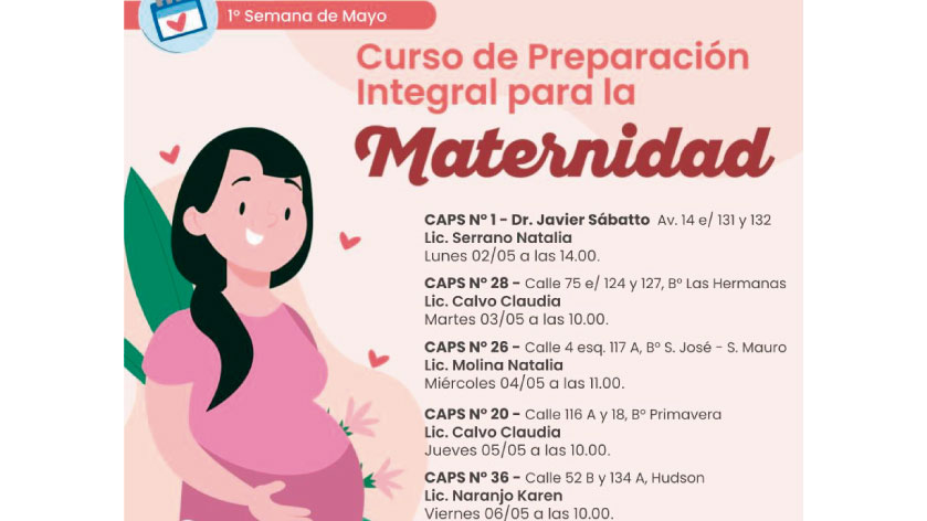 Cursos de preparación integral para la maternidad
