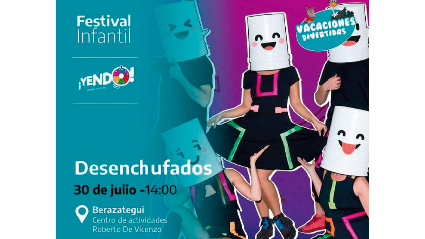 Festival infantil “Vacaciones Divertidas” en Berazategui