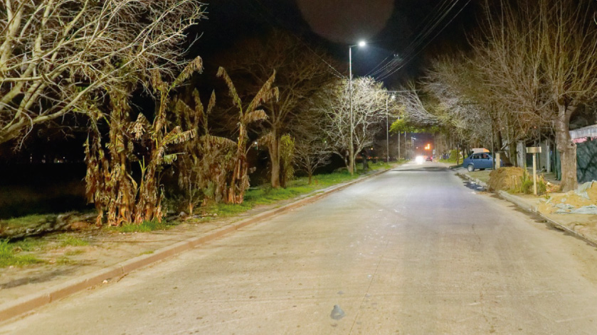 Continúa el recambio de luminarias led en Berazategui