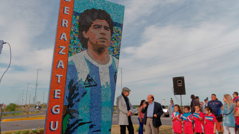 Berazategui homenajeó a Diego Maradona