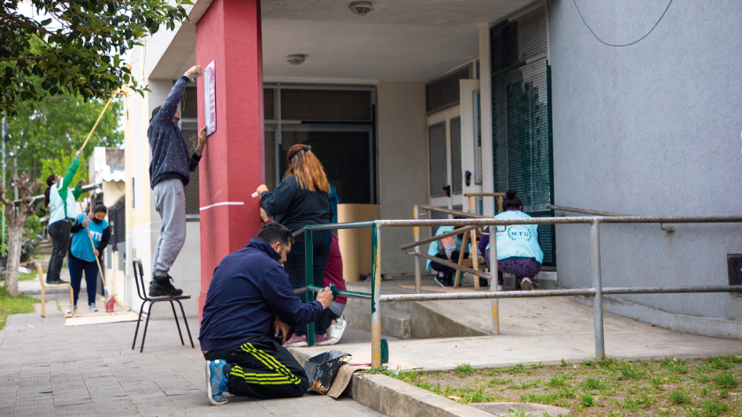 Más jornadas de trabajo en escuelas de Berazategui