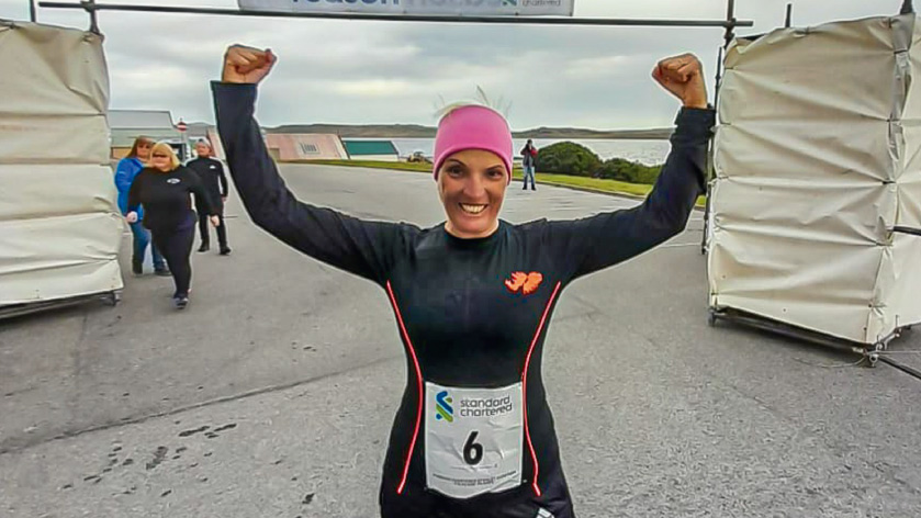 Una mujer representó a Berazategui en la Maratón de Malvinas