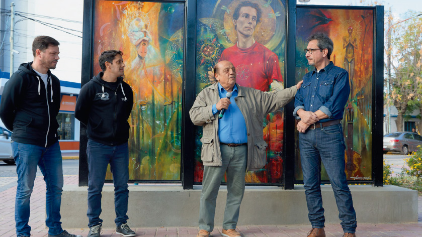 Berazategui tiene un mural en homenaje a Spinetta