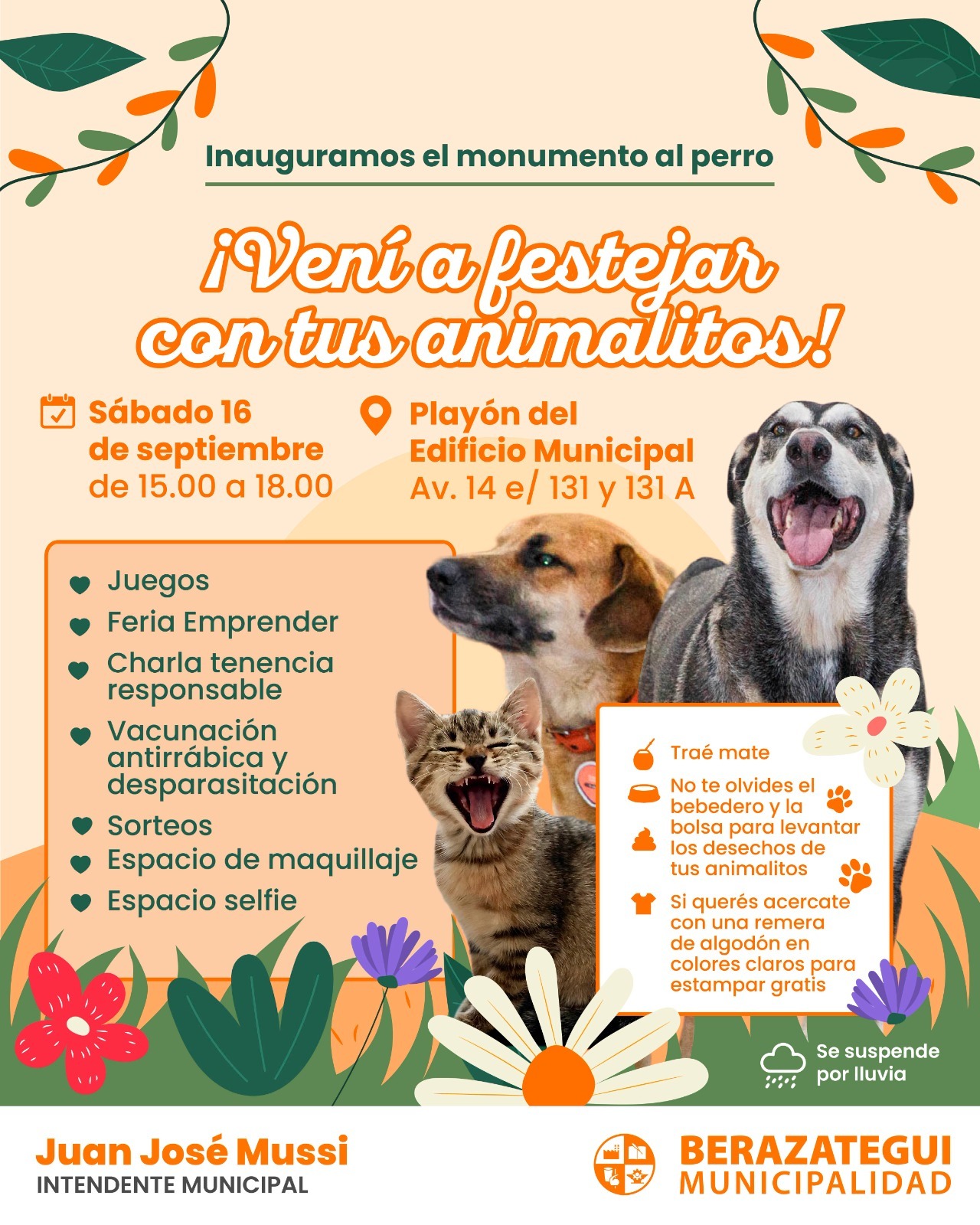 Berazategui tendrá su monumento al perro – Municipalidad de Berazategui