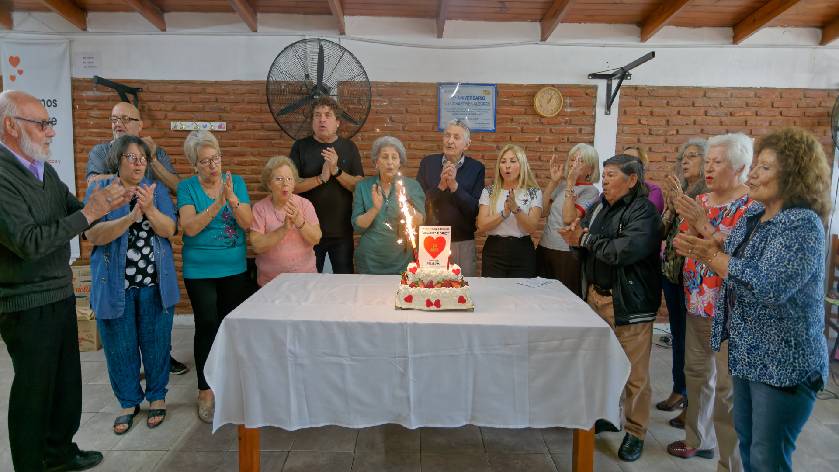 Celebraron el 23° aniversario del Centro de Jubilados Corazones Alegres