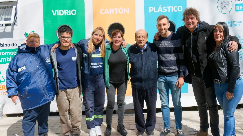 Mussi visitó el módulo de Promoción Ambiental de Plaza San Martín