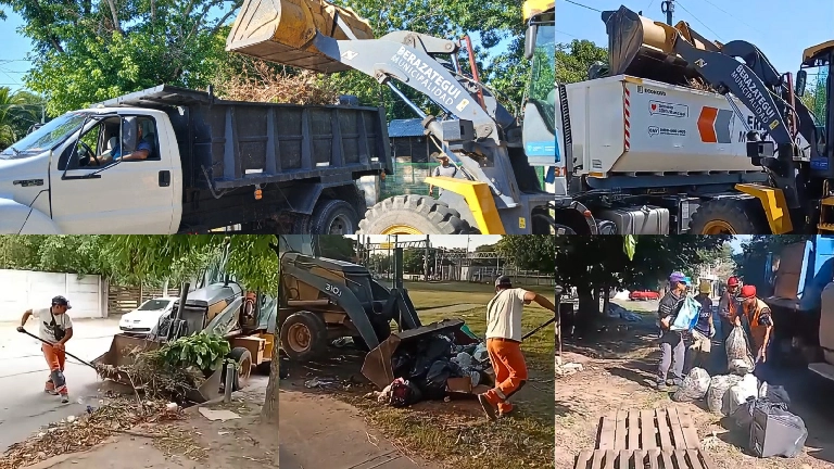 La Municipalidad refuerza los operativos de limpieza en los barrios de Berazategui