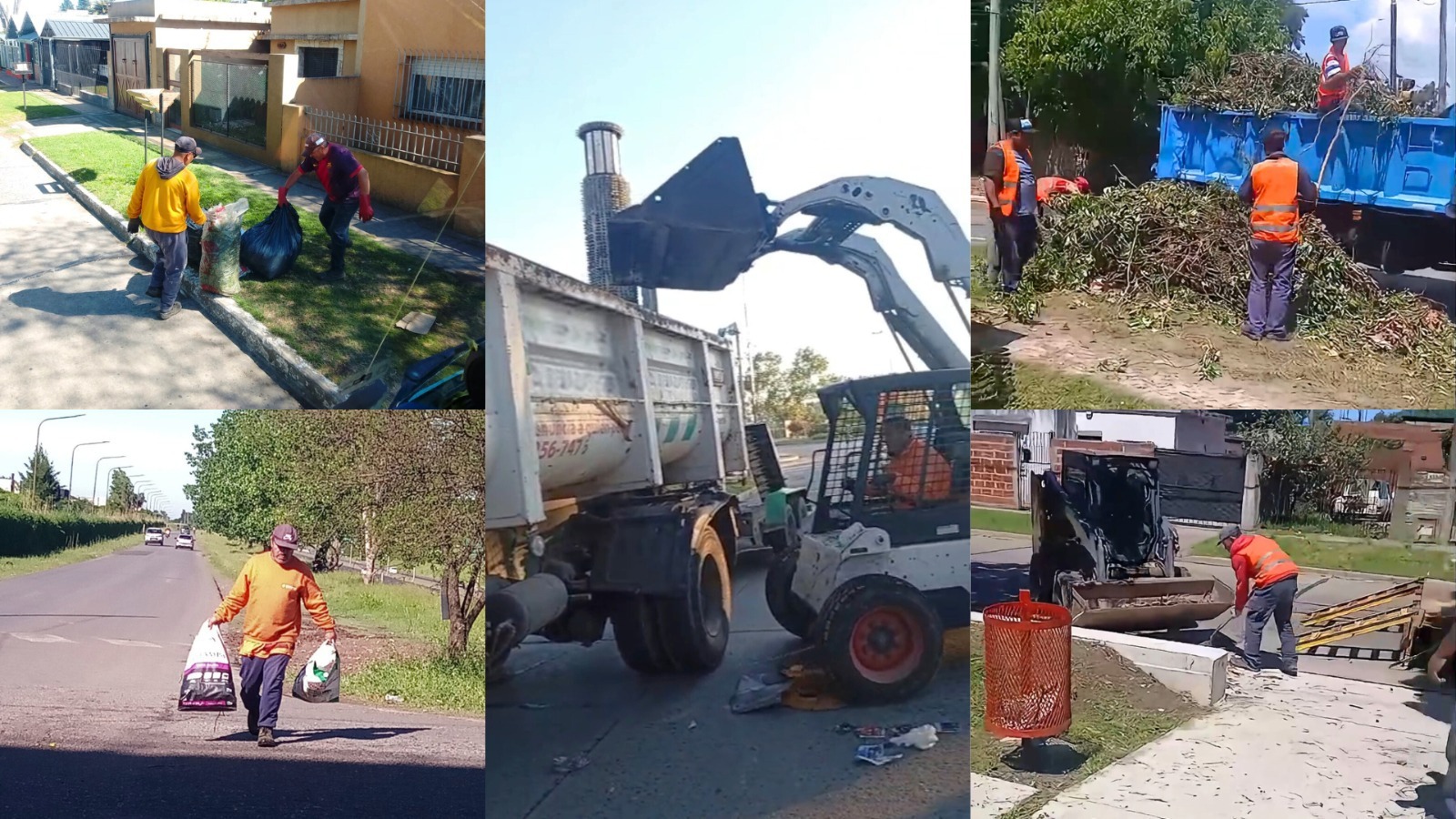 Nuevos trabajos de limpieza urbana en los barrios de Berazategui