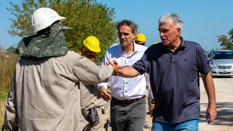 Balor y Katopodis supervisaron la repavimentación de calle 109 entre 5 y 11