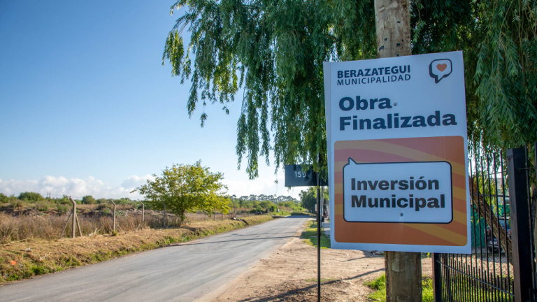 Balor recorrió la pavimentación de la calle 11