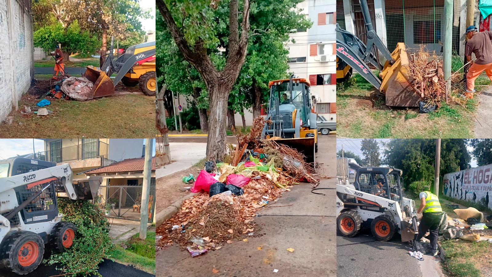 Más trabajos de limpieza urbana en los barrios de Berazategui