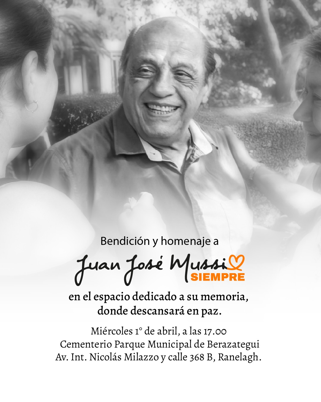 Berazategui: bendición y homenaje a Juan José Mussi