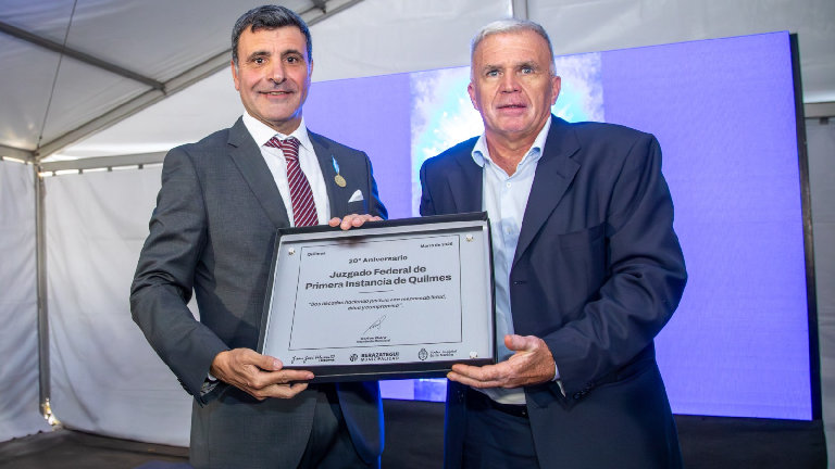 Carlos Balor participó del 20° aniversario del Juzgado Federal de Quilmes