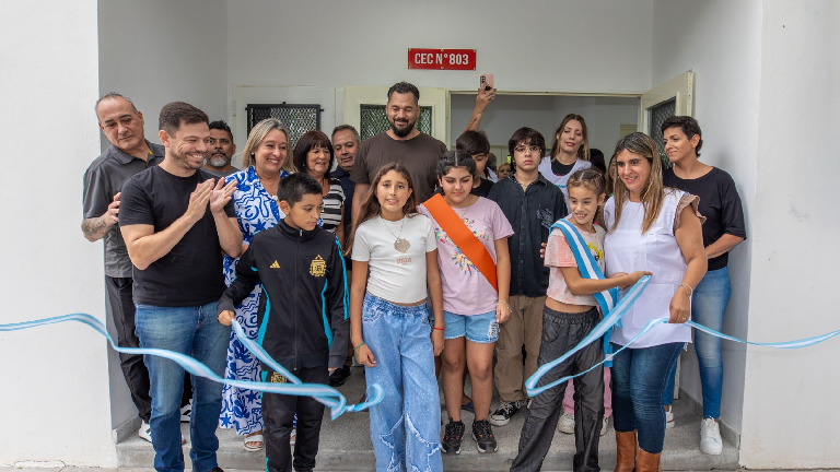Inauguraron el nuevo edificio del Centro Educativo Complementario N° 803