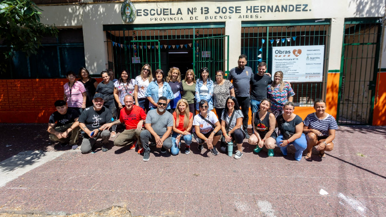 Embellecieron la Escuela Primaria N° 13