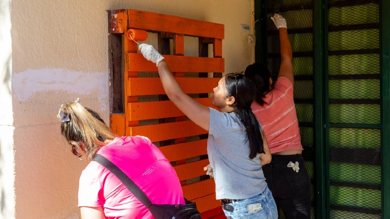 Jornada de trabajo en la Primaria N° 16