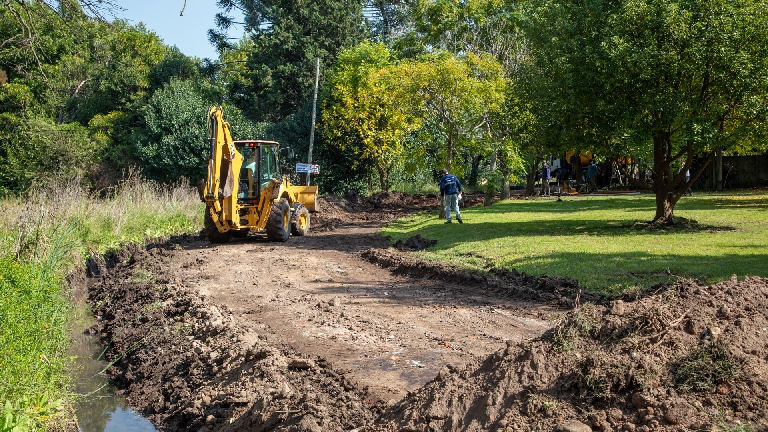 Nueva obra de saneamiento y pavimentación en Gutiérrez