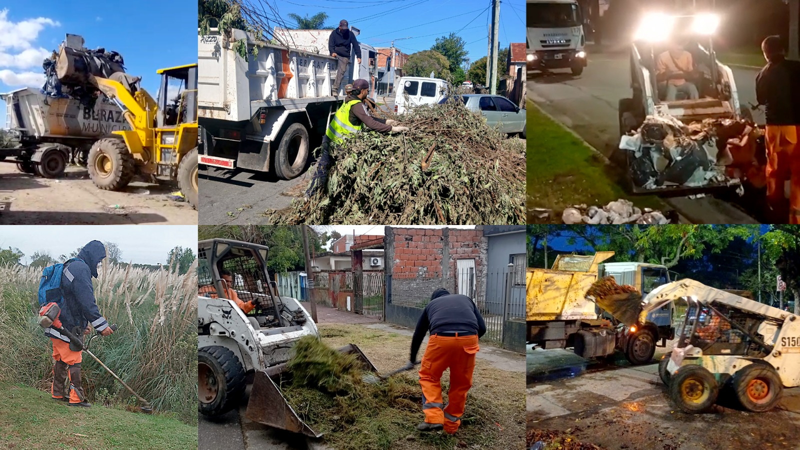 Más operativos de limpieza en distintos barrios de Berazategui