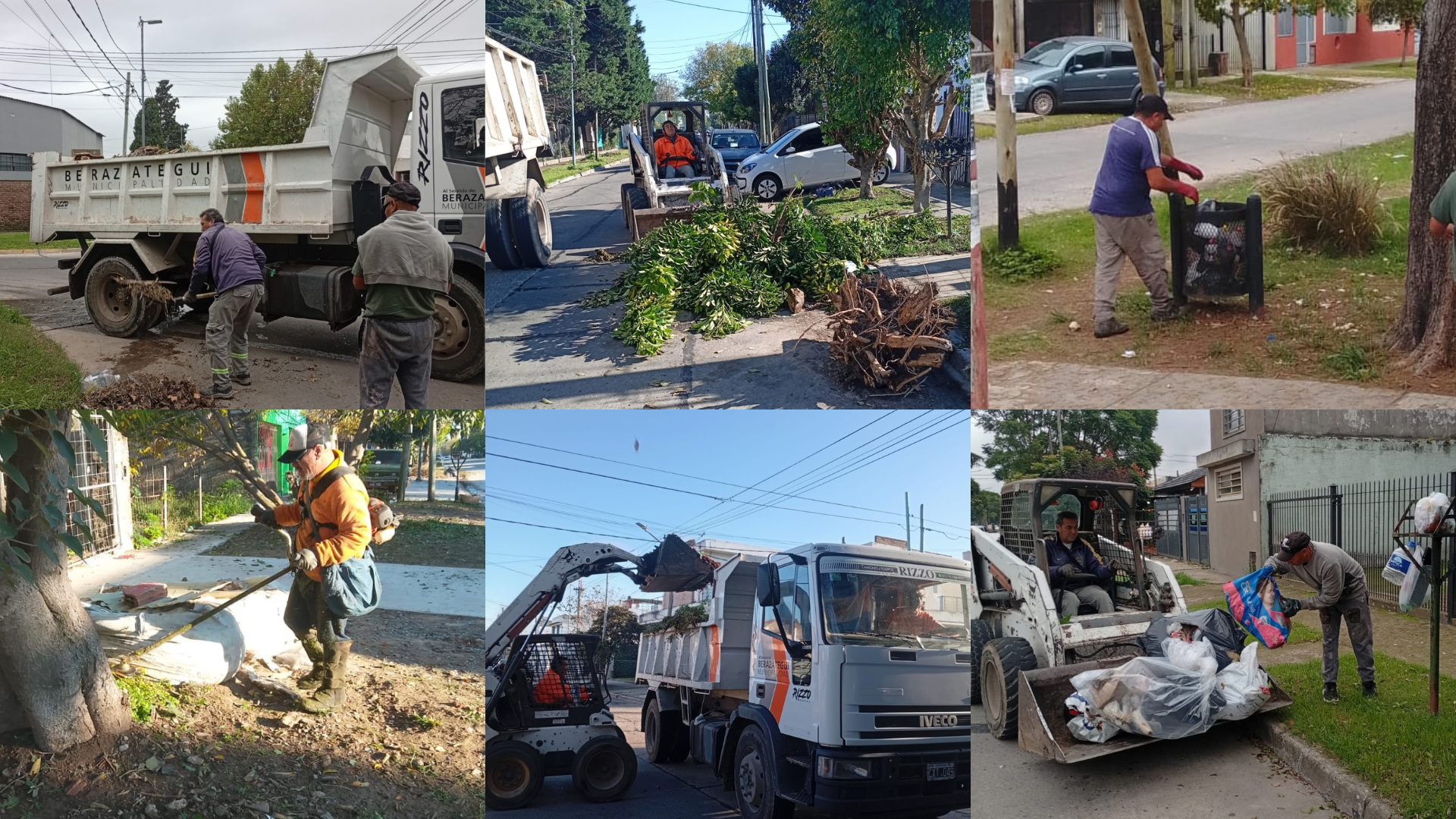 Se intensifican las tareas de limpieza en los barrios de Berazategui