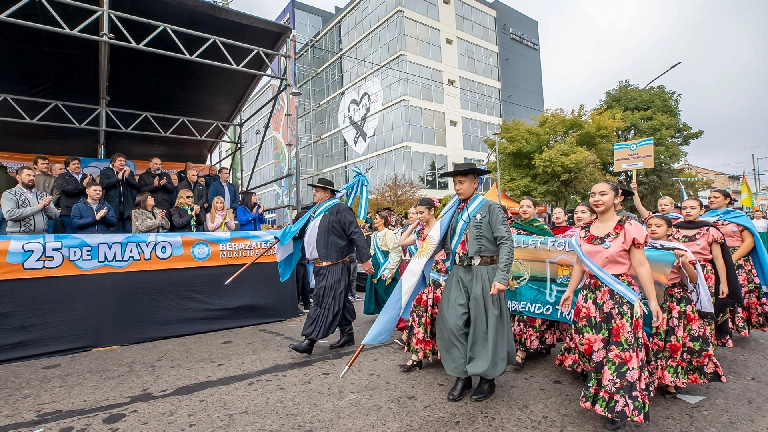 Berazategui festejó el 25 de Mayo en familia