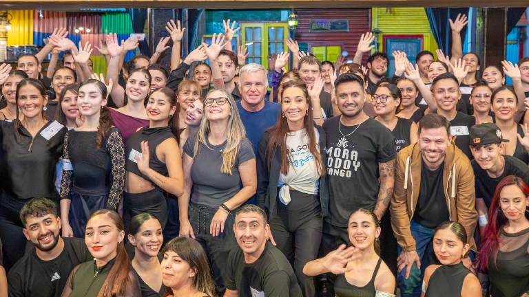 Carlos Balor participó junto a Mora Godoy de las audiciones para Becas Tangueras