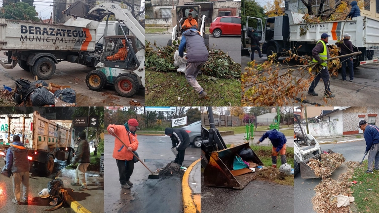 Más operativos de limpieza en Berazategui