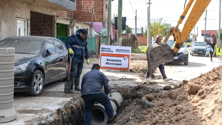 Nueva obra de saneamiento en el barrio La Prosperidad