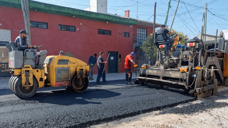 Obra de repavimentación para los vecinos y vecinas de Gutiérrez
