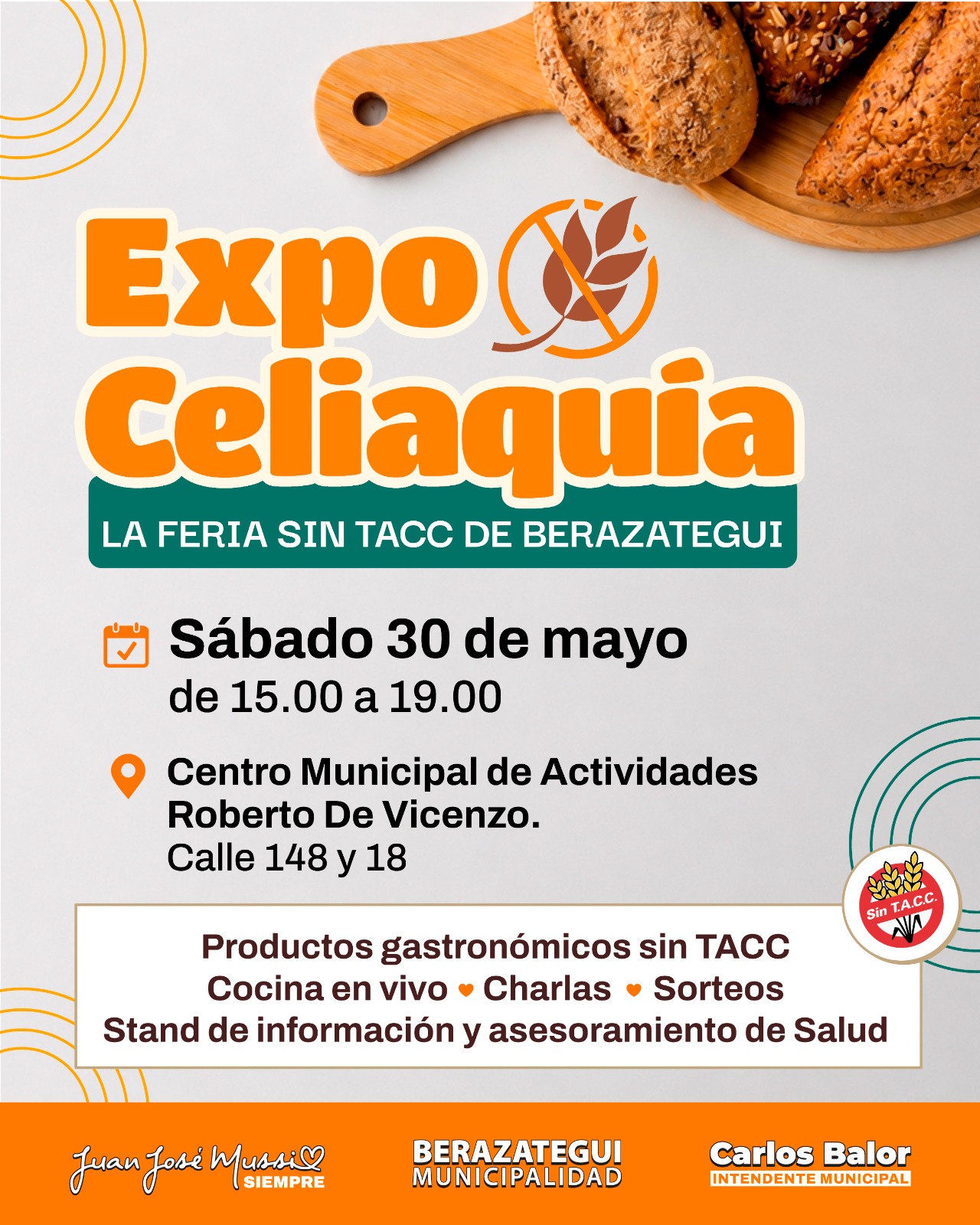 Se viene una Expo Celiaquía en Berazategui