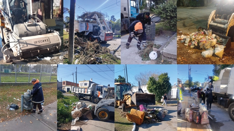 Berazategui: el Municipio continúa con la limpieza y recolección en los barrios