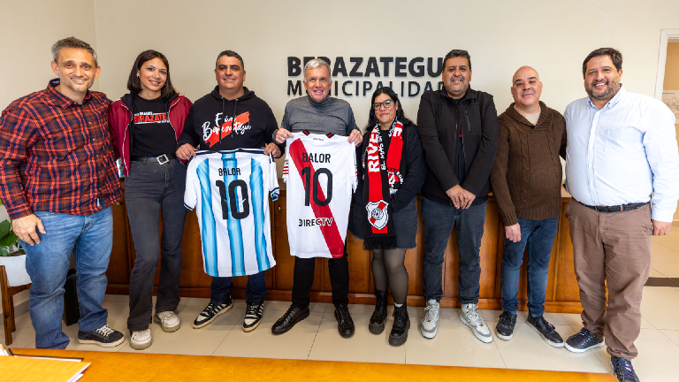 Balor recibió a integrantes de la Filial Berazategui de River Plate