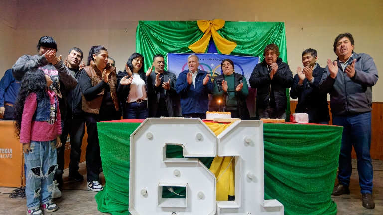 Carlos Balor celebró los 61 años de la Sociedad de Fomento María Angélica