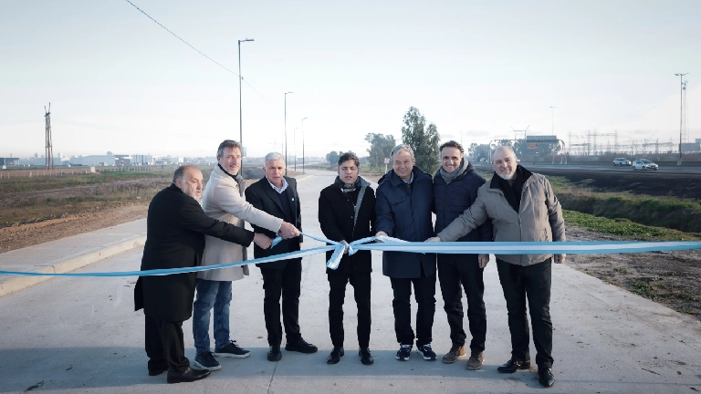 Kicillof y Balor recorrieron la nueva Colectora Sur de la Autopista Buenos Aires – La Plata