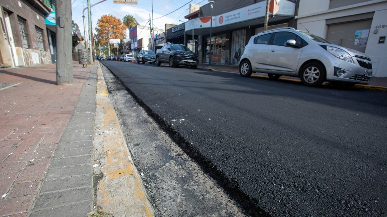 Las calles del Centro de Berazategui ya lucen renovadas