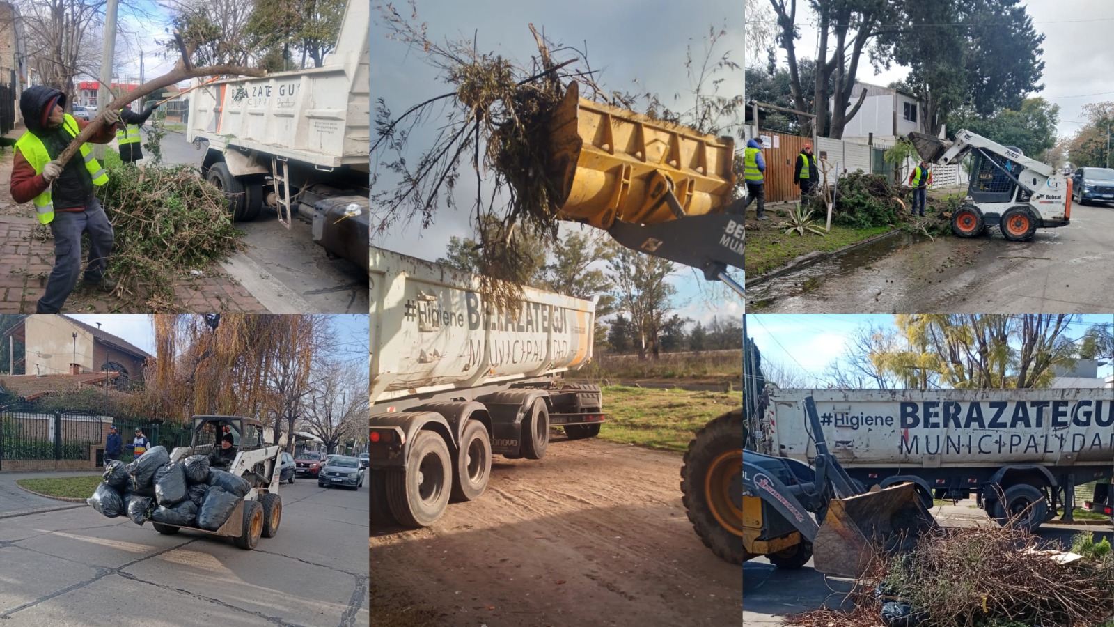 Más operativos de limpieza integral en barrios de Berazategui