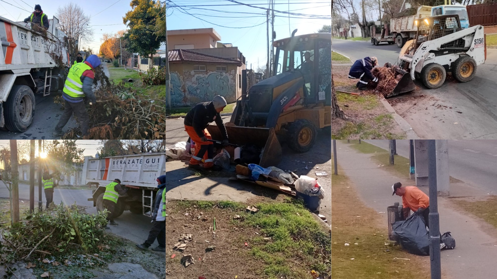 Nuevos operativos de limpieza integral en Berazategui