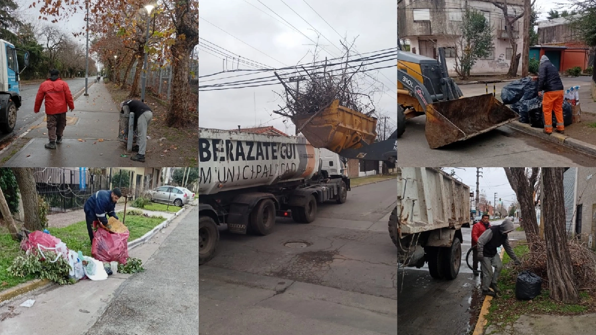 Nuevos operativos de limpieza integral en Berazategui