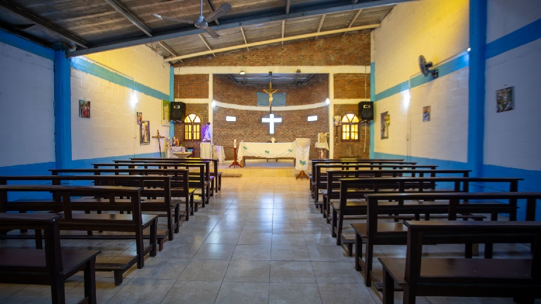 Obras de embellecimiento en la Capilla Nuestra Señora de Itatí