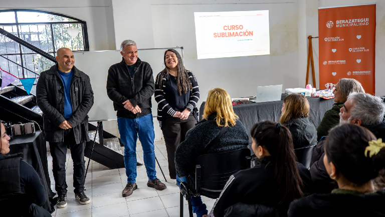 Balor presenció el inicio de la Capacitación de Sublimación Textil para 30 vecinos