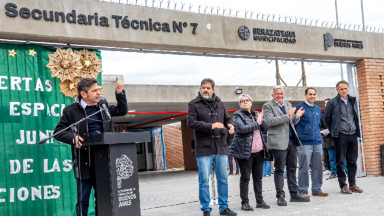 Balor y Kicillof inauguraron la Escuela Técnica N° 7